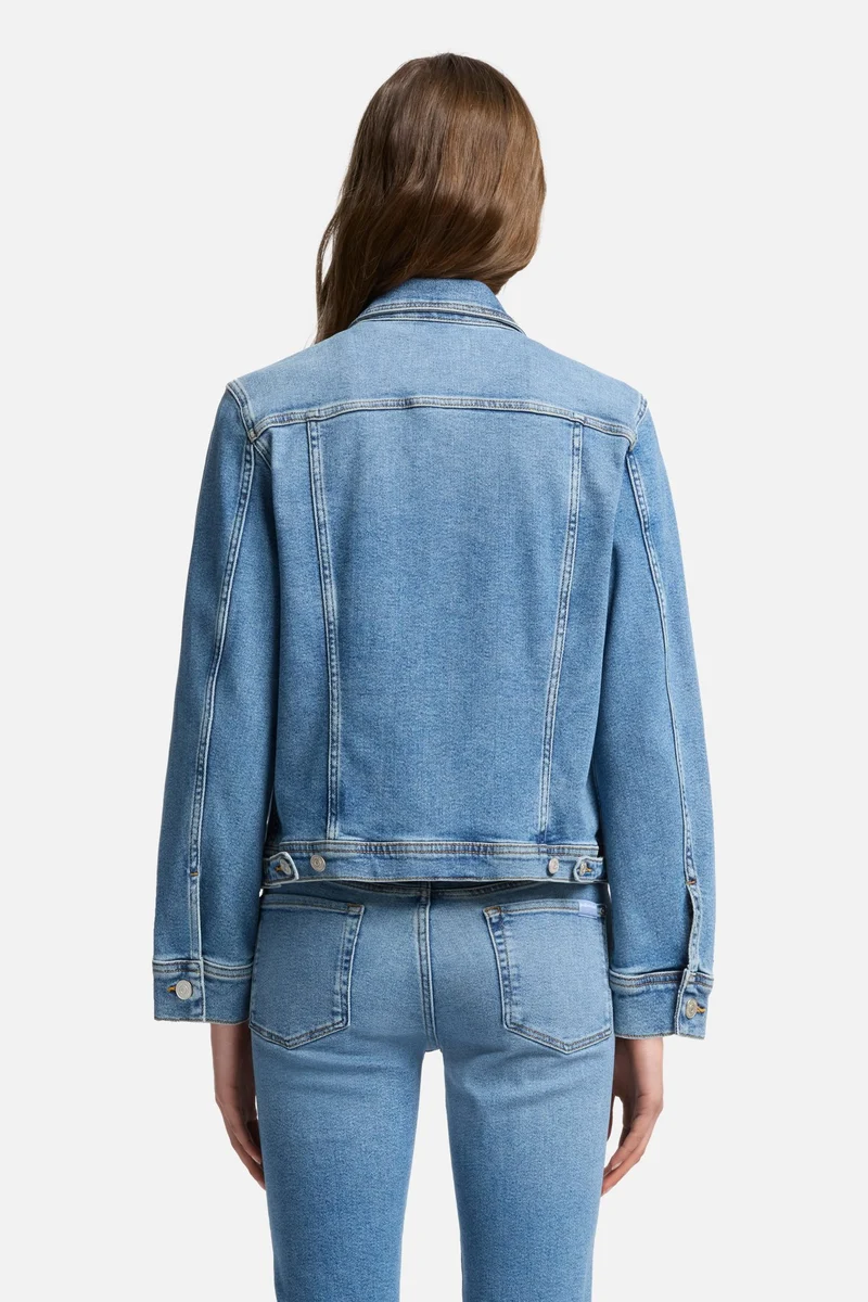 Luxe Vintage Adi Trucker Jacket in Fancy