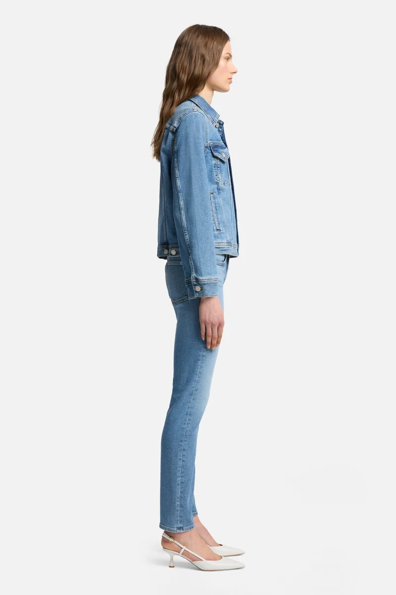 Luxe Vintage Adi Trucker Jacket in Fancy