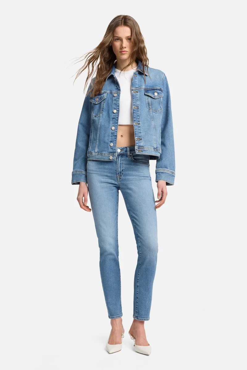 Luxe Vintage Adi Trucker Jacket in Fancy