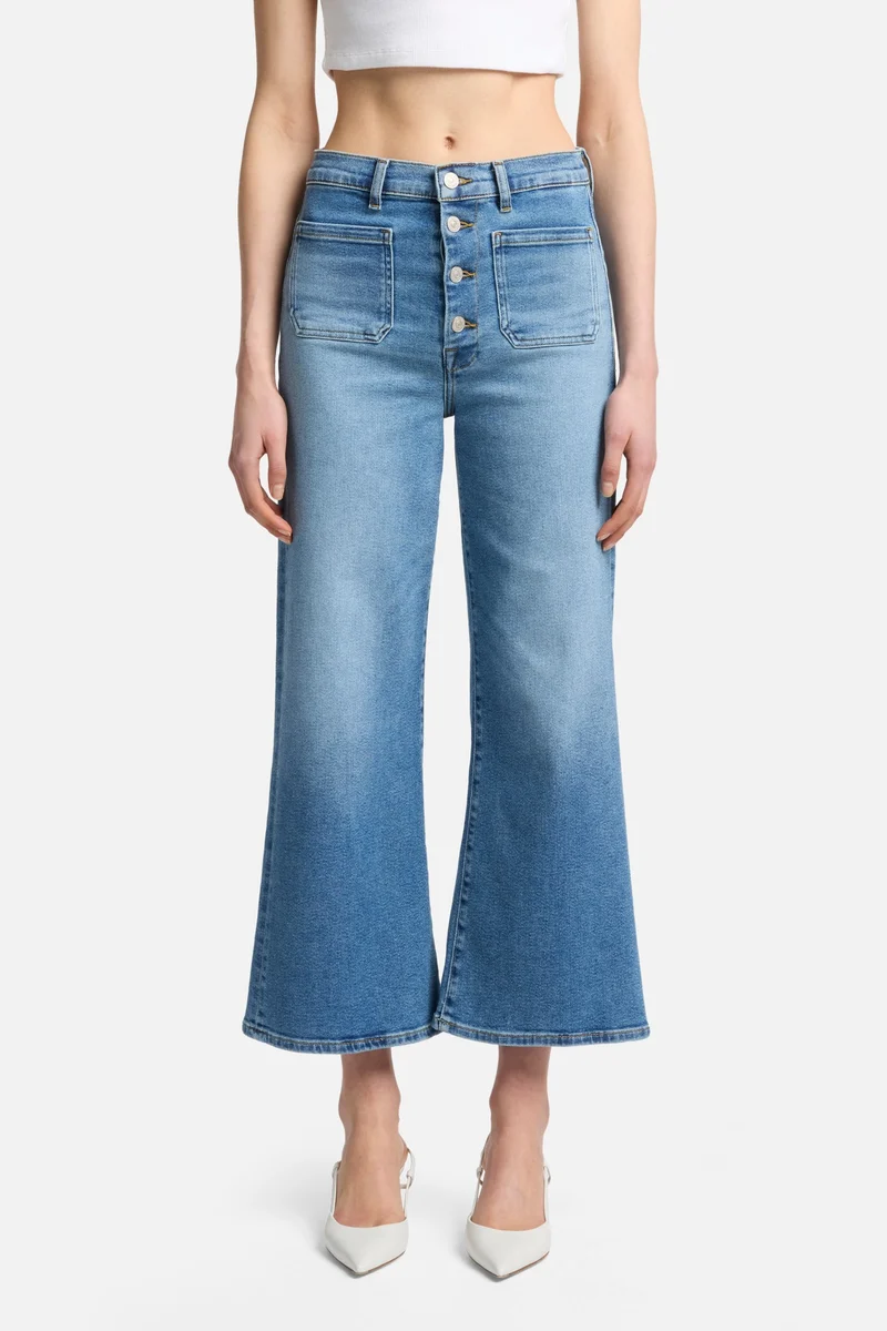 Luxe Vintage Ultra High Rise Cropped Jo in Fancy