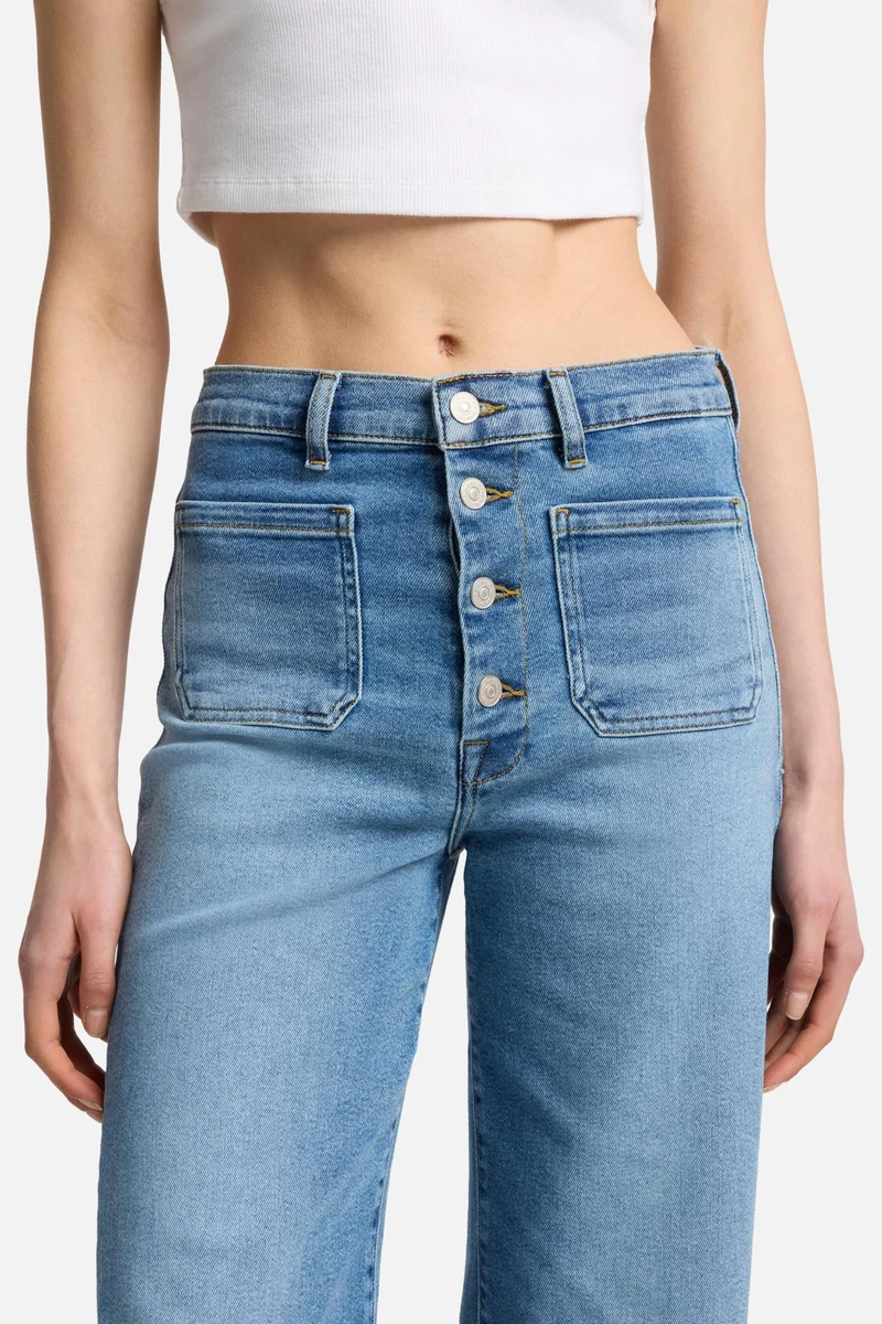Luxe Vintage Ultra High Rise Cropped Jo in Fancy