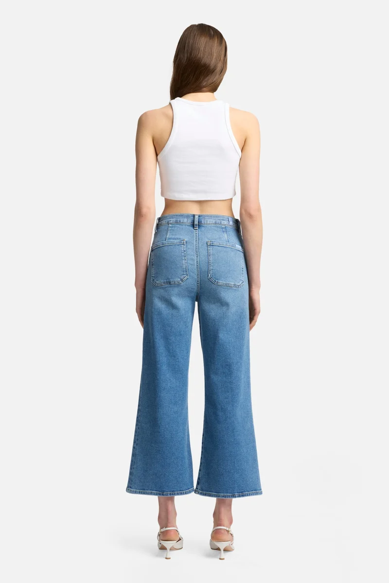 Luxe Vintage Ultra High Rise Cropped Jo in Fancy