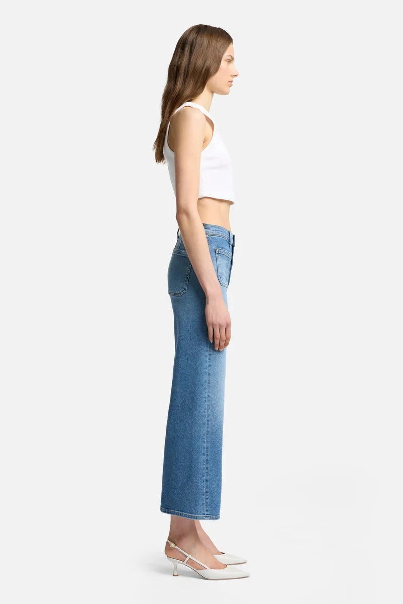 Luxe Vintage Ultra High Rise Cropped Jo in Fancy