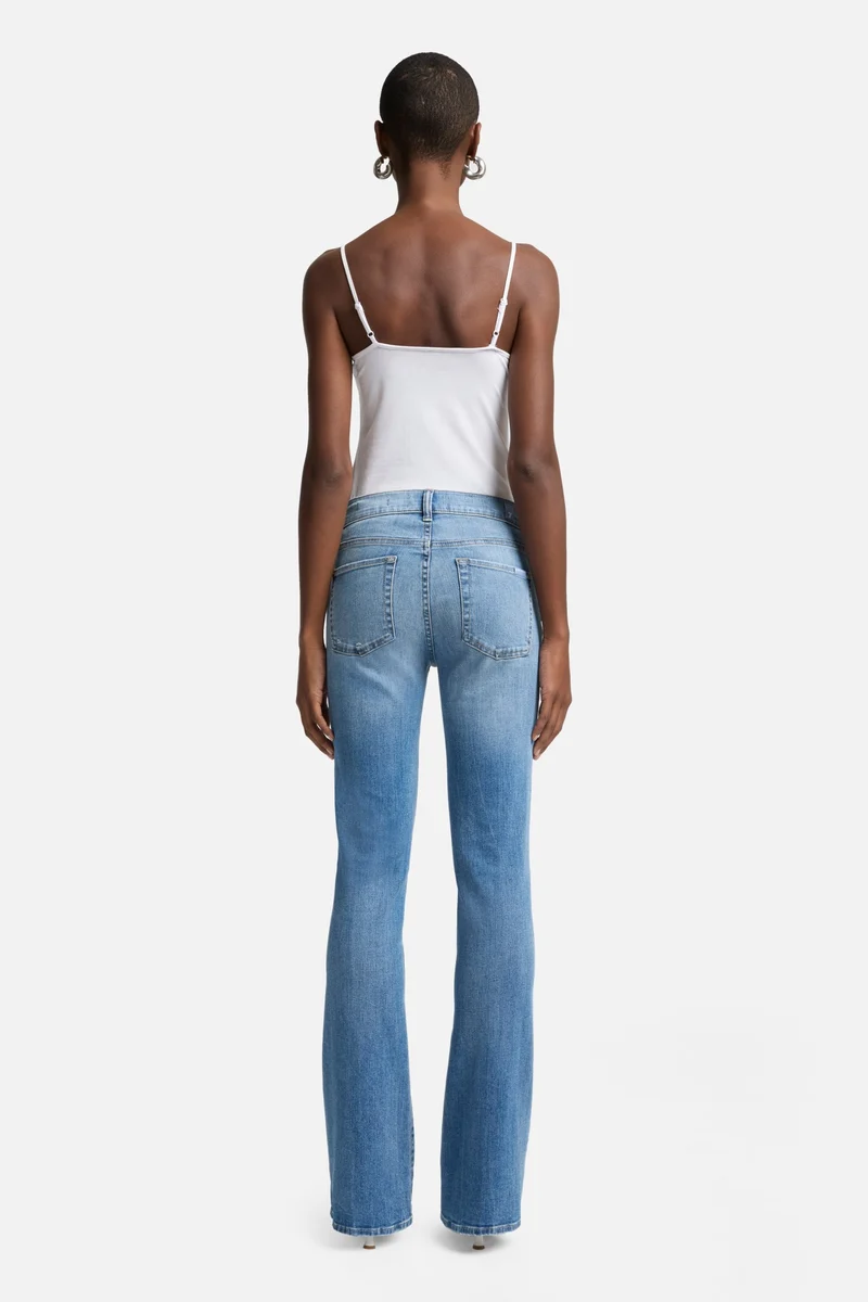 Slim Illusion Bootcut in Pine