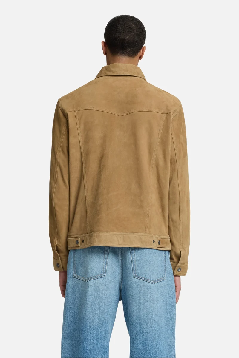 Suede Western Jacket in Bamboo