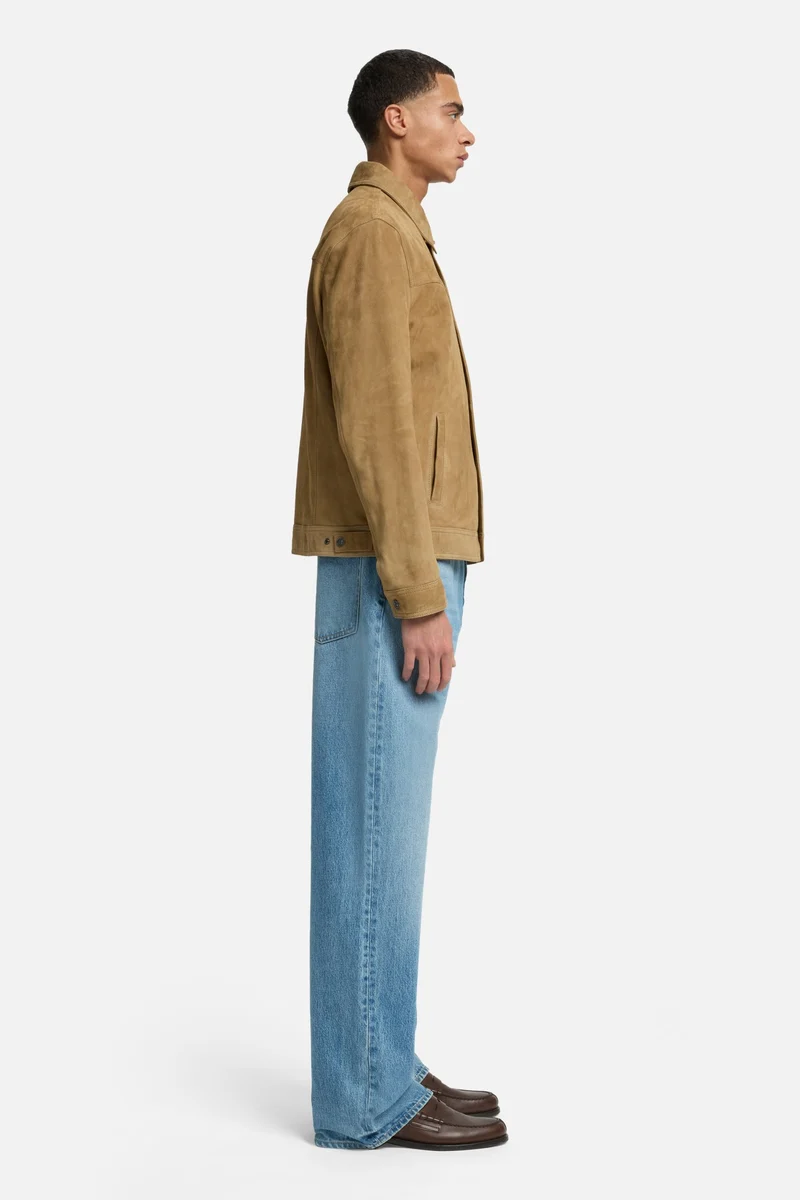 Suede Western Jacket in Bamboo