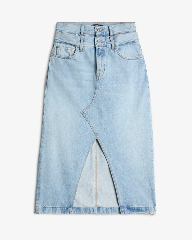 Double Waist Skirt in Bleach