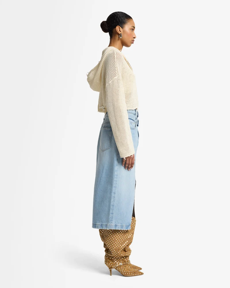 Double Waist Skirt in Bleach