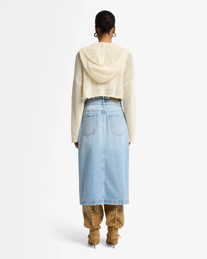 Double Waist Skirt in Bleach