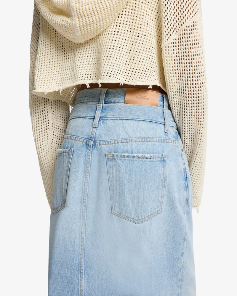 Double Waist Skirt in Bleach