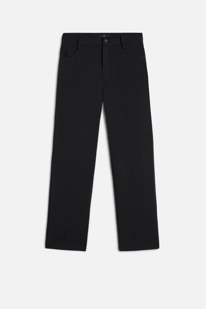 Luxe Performance Knit Calie Straight Ankle in Black