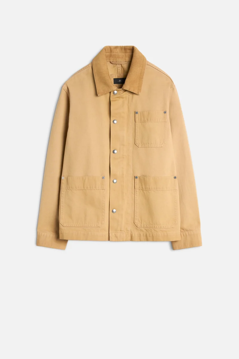Utility Canvas Jacket in Winter Desert