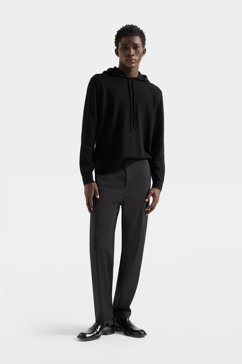 Luxe Performance Knit Hybrid Pant in Black