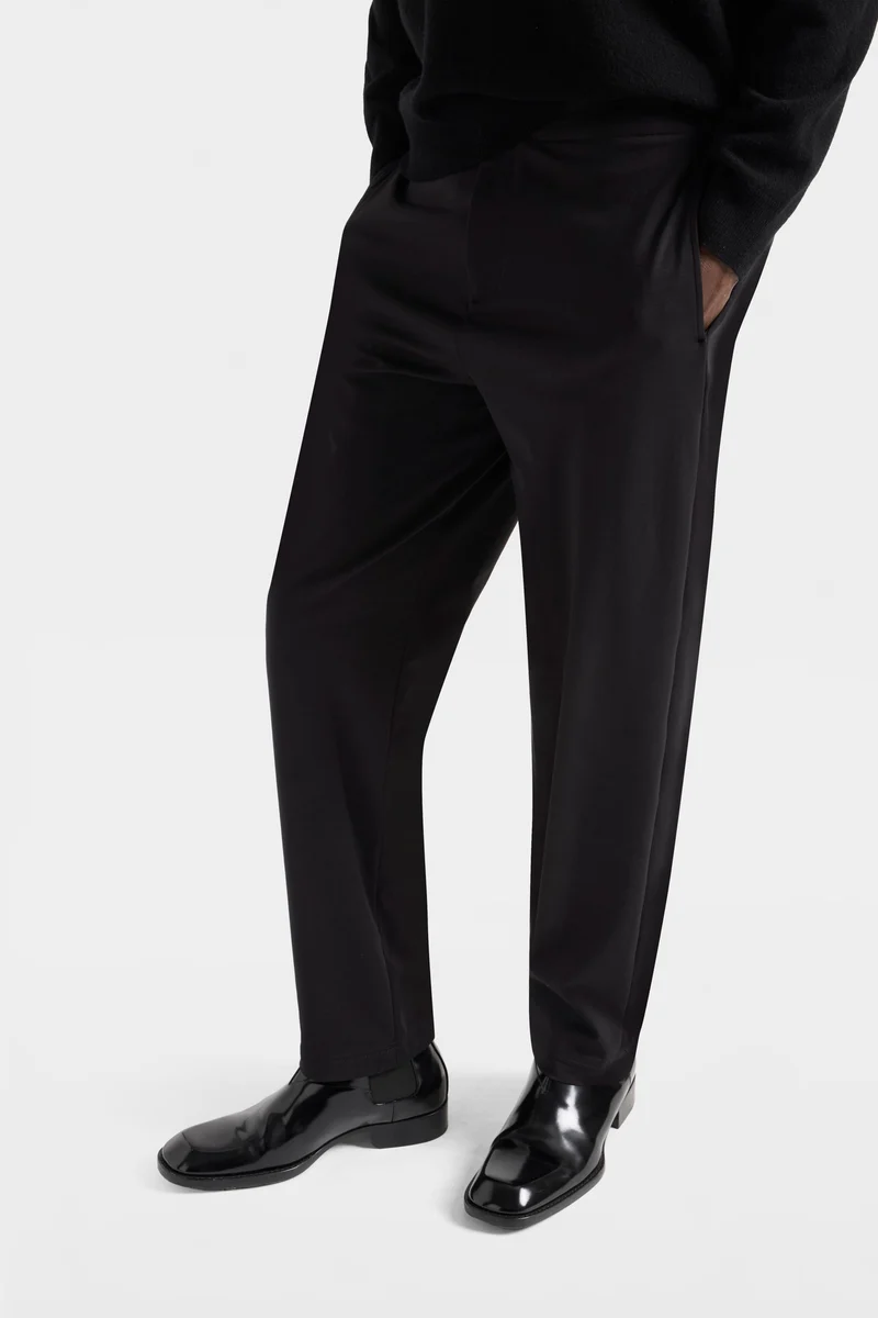 Luxe Performance Knit Hybrid Pant in Black