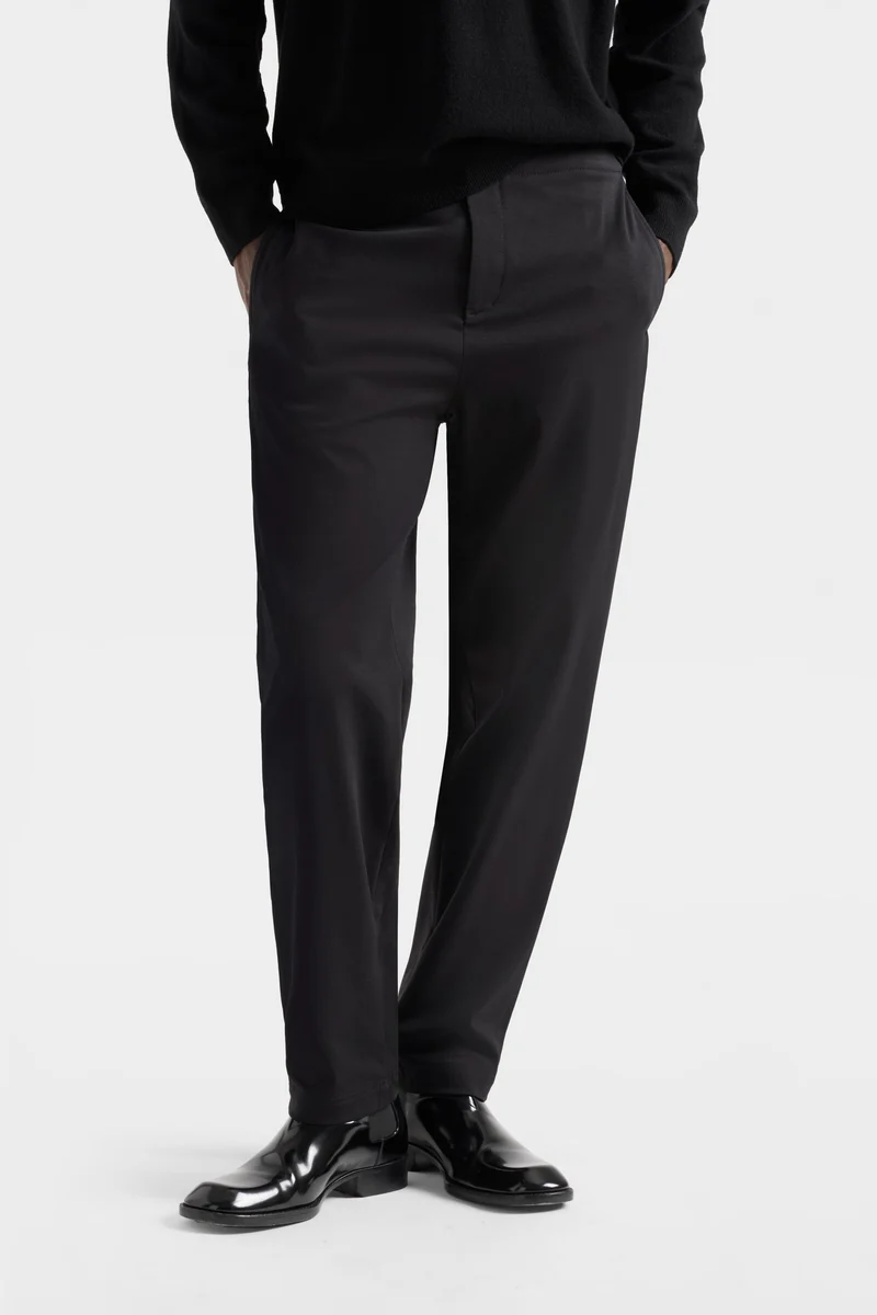 Luxe Performance Knit Hybrid Pant in Black