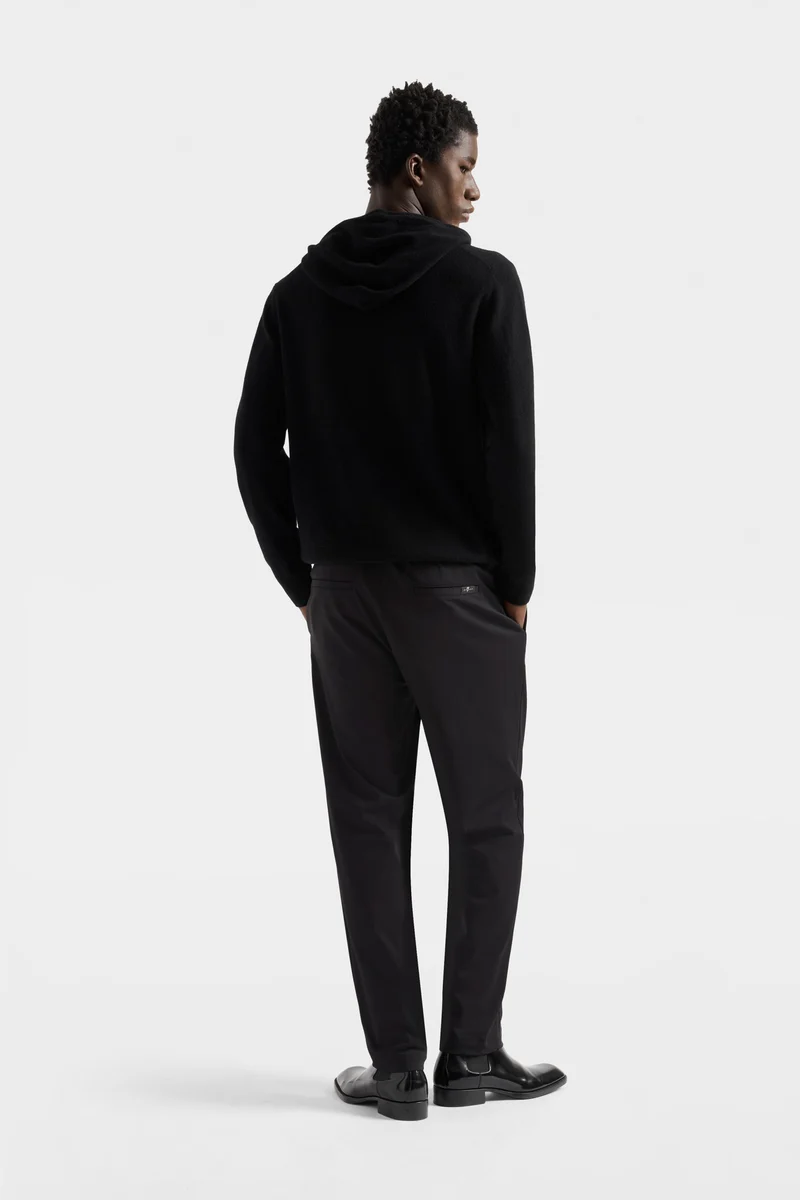 Luxe Performance Knit Hybrid Pant in Black