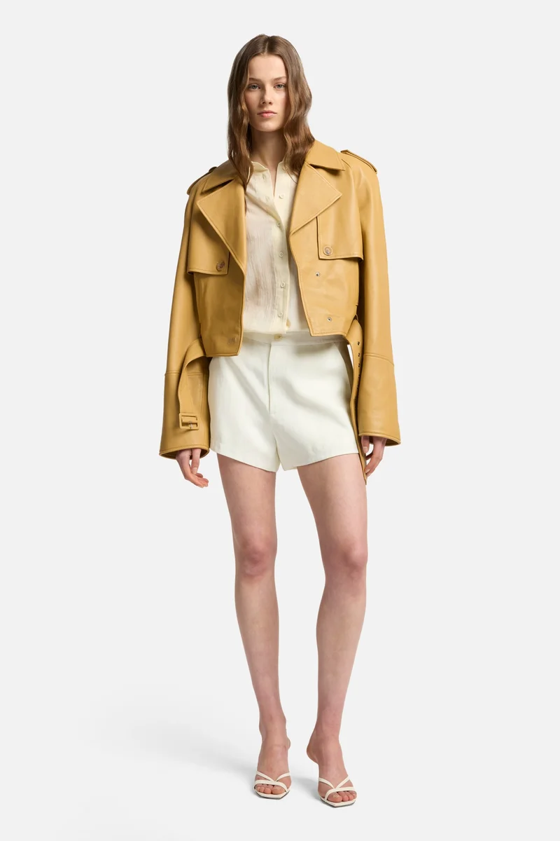 Oversize Button Down Shirt in Ivory