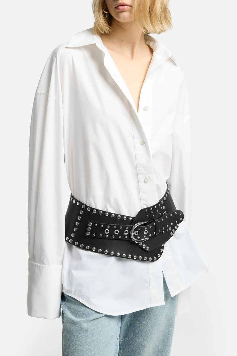 Poplin Oversized Shirt in White