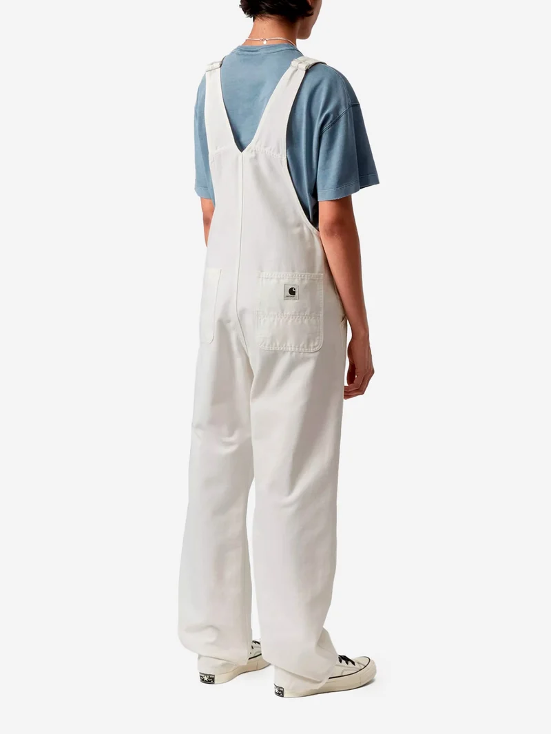 W Salopette 'Bib' bianca