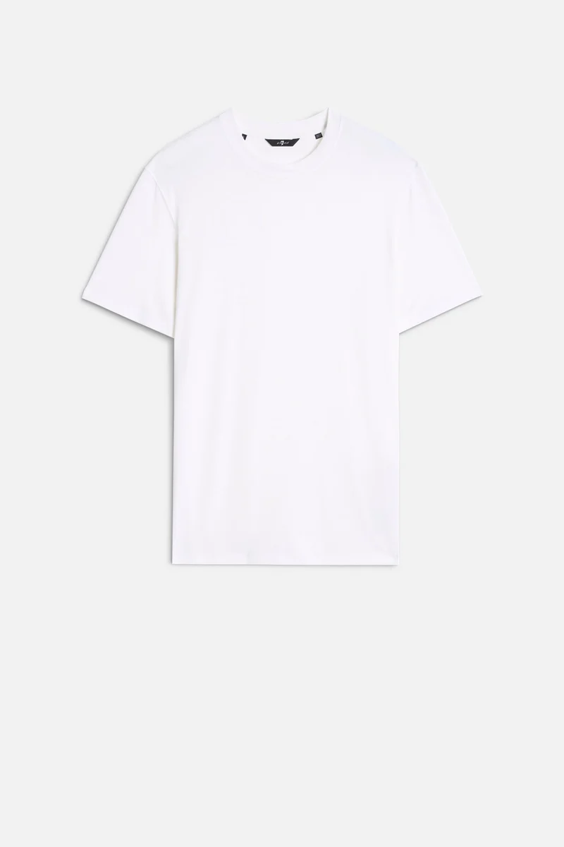 Lyocell Crewneck Tee in White