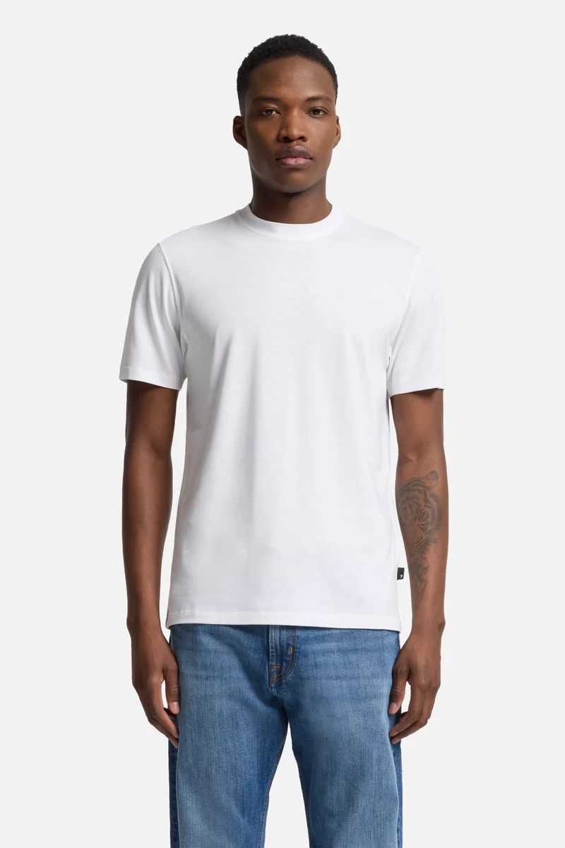 Lyocell Crewneck Tee in White