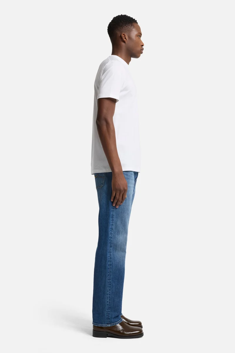 Lyocell Crewneck Tee in White