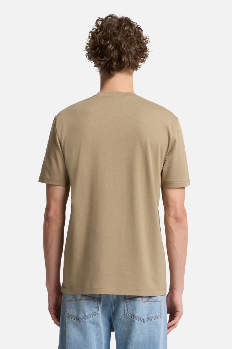 Lyocell Crewneck Tee in Taupe