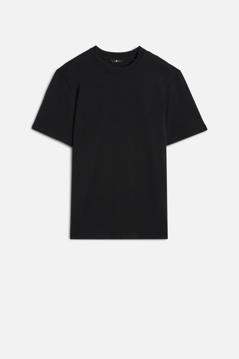 Lyocell Crewneck Tee in Black