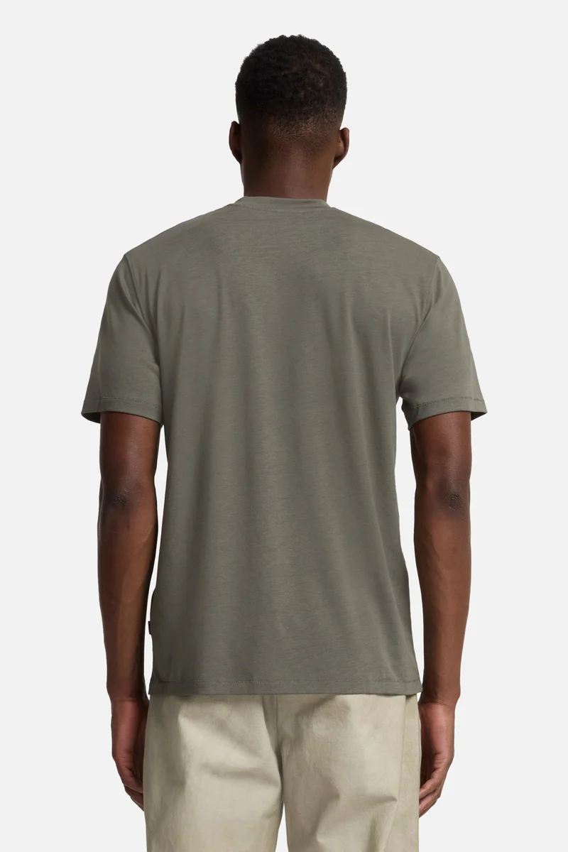 Lyocell Crewneck Tee in Army Green