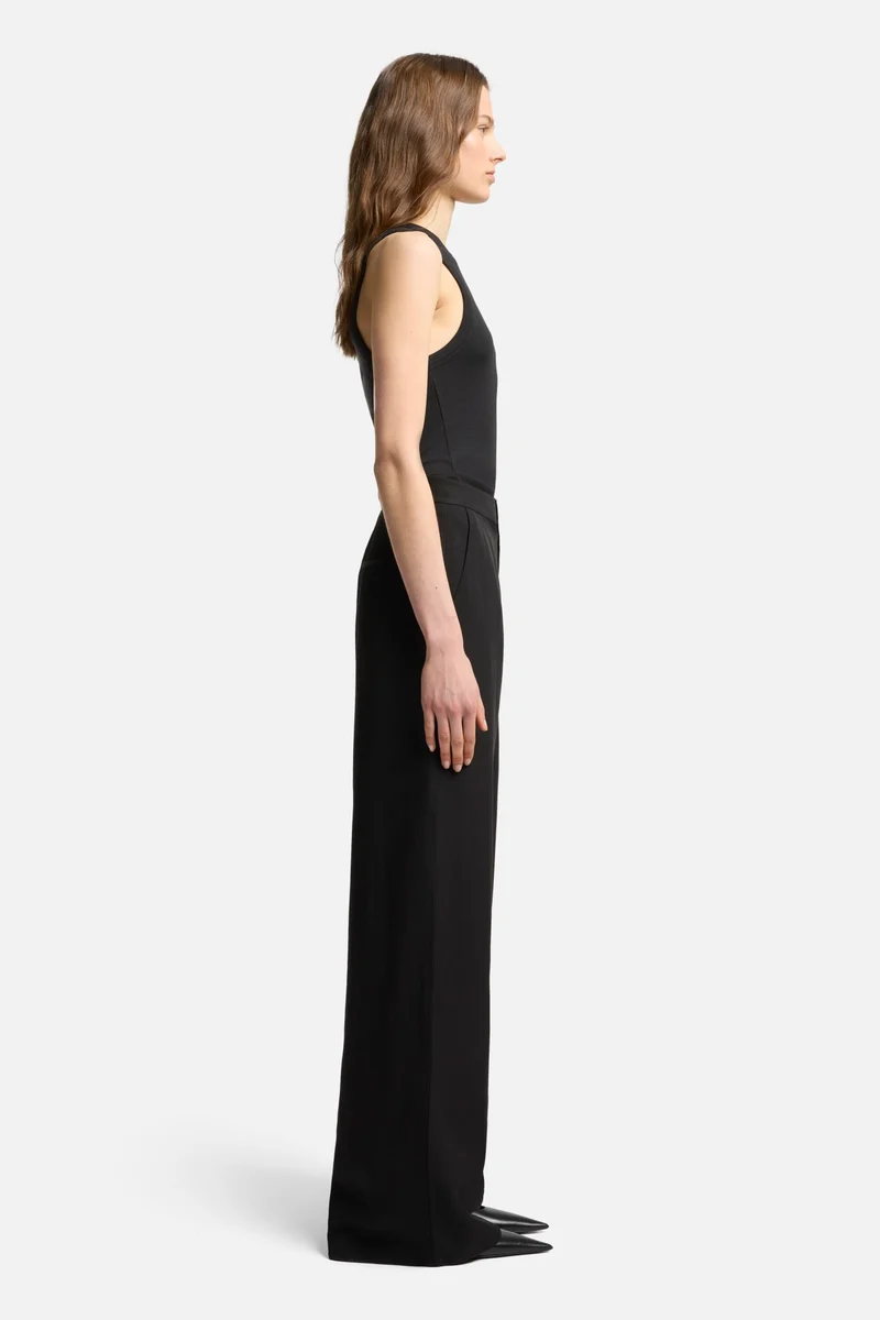 Classic Linen Pant in Black