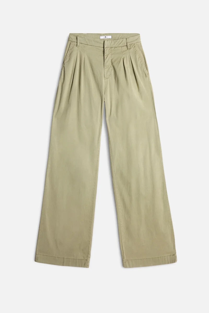 Pleated Chino in Palm