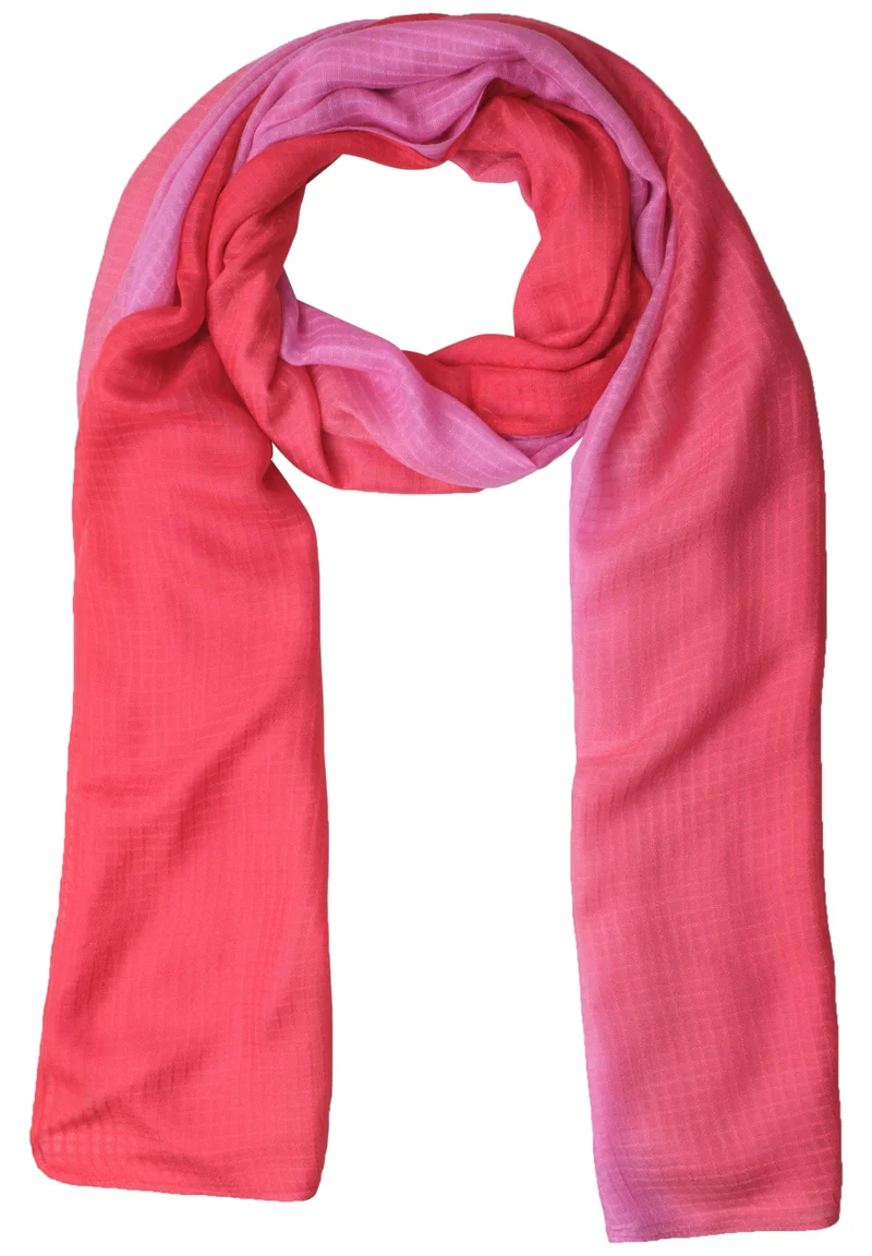 Transparent Grid Longscarf, salsa red