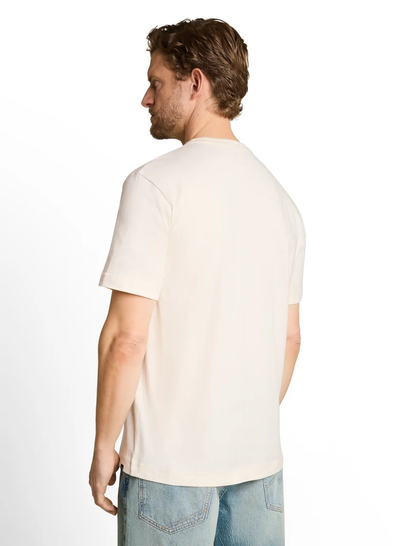detailed t-shirt, Gardenia White