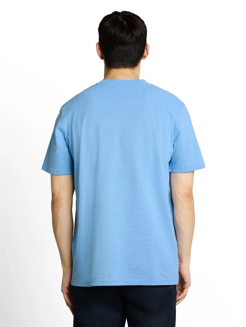 pique t-shirt, surf blue