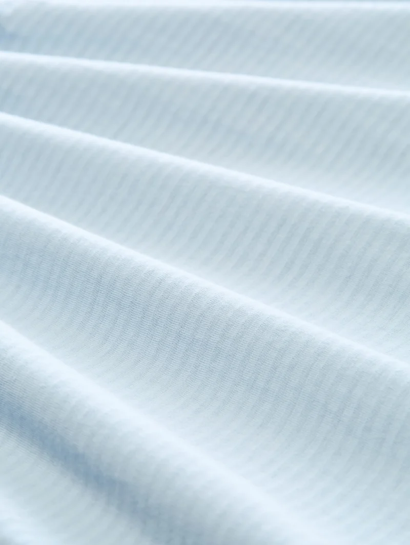 printed v-neck t-shirt, light blue grey