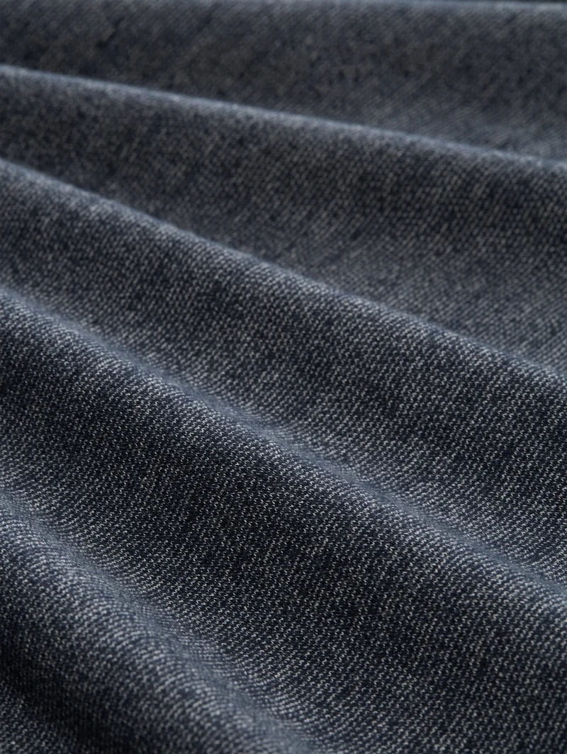 fine striped serafino, navy white fine stripe