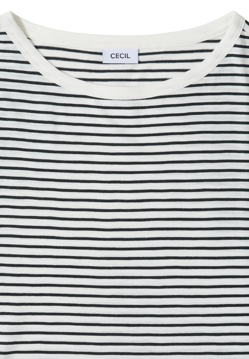 TOS Striped Turn-Up Shirt, palm breeze green