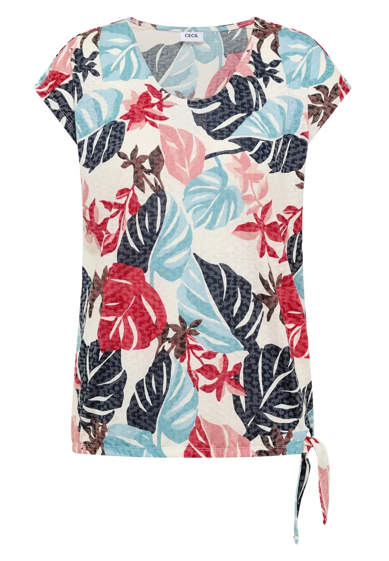 TOS AOP Burn Out Shirt, light alabaster white