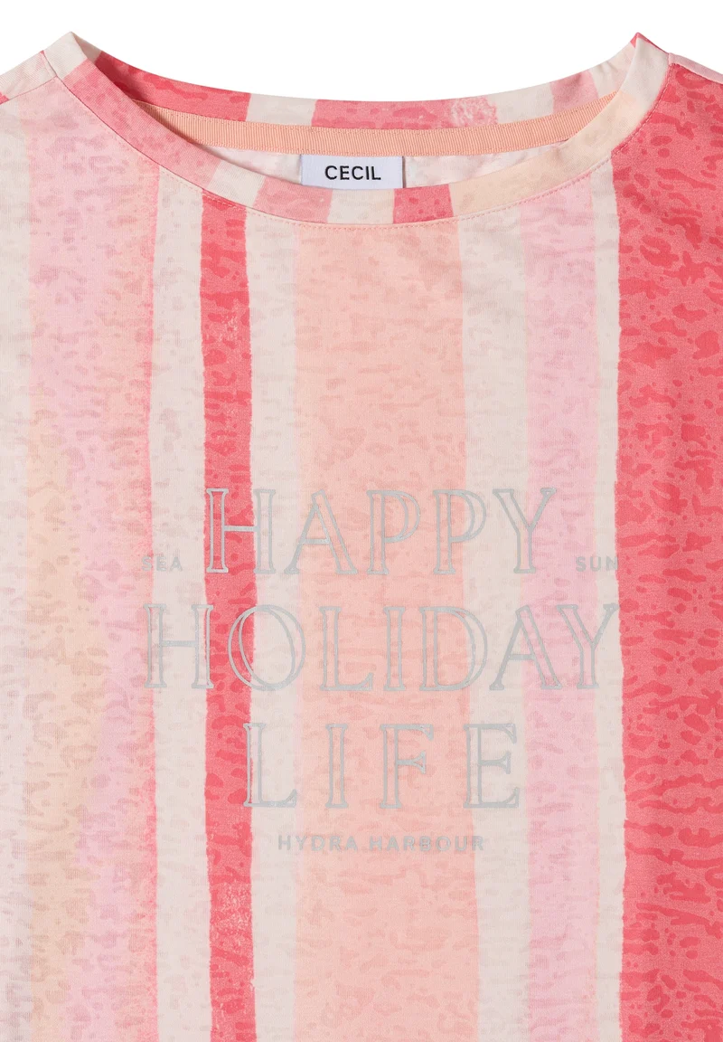 Happy Holiday Life Burnout FP, coral
