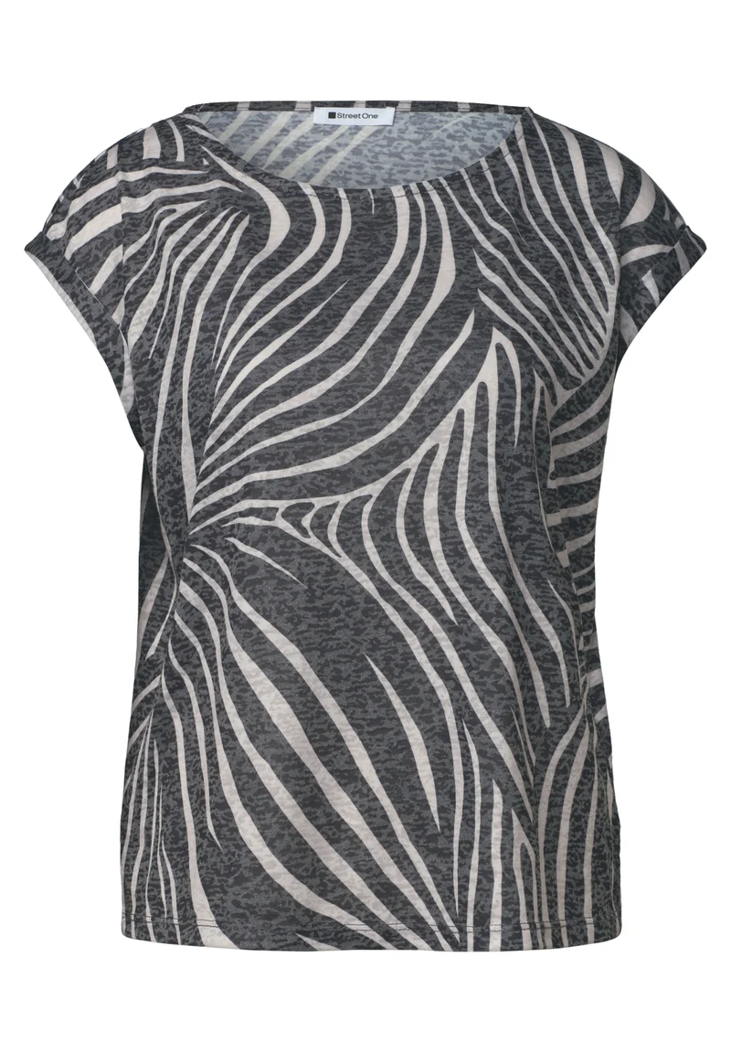 LTD QR printed burn dessin shi, Black