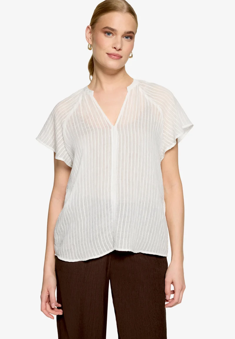 Bluse Lang 1/2 Arm, Offwhite