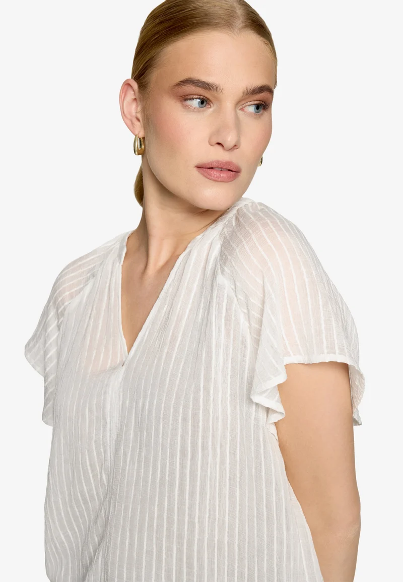 Bluse Lang 1/2 Arm, Offwhite