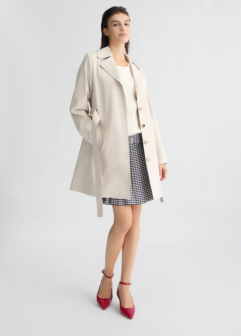 Trench Coat with Belt