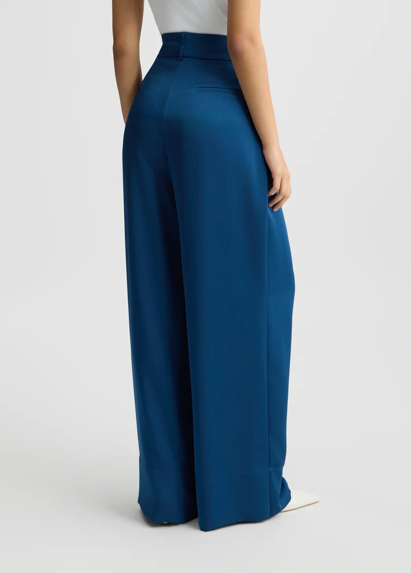 Blue palazzo trousers