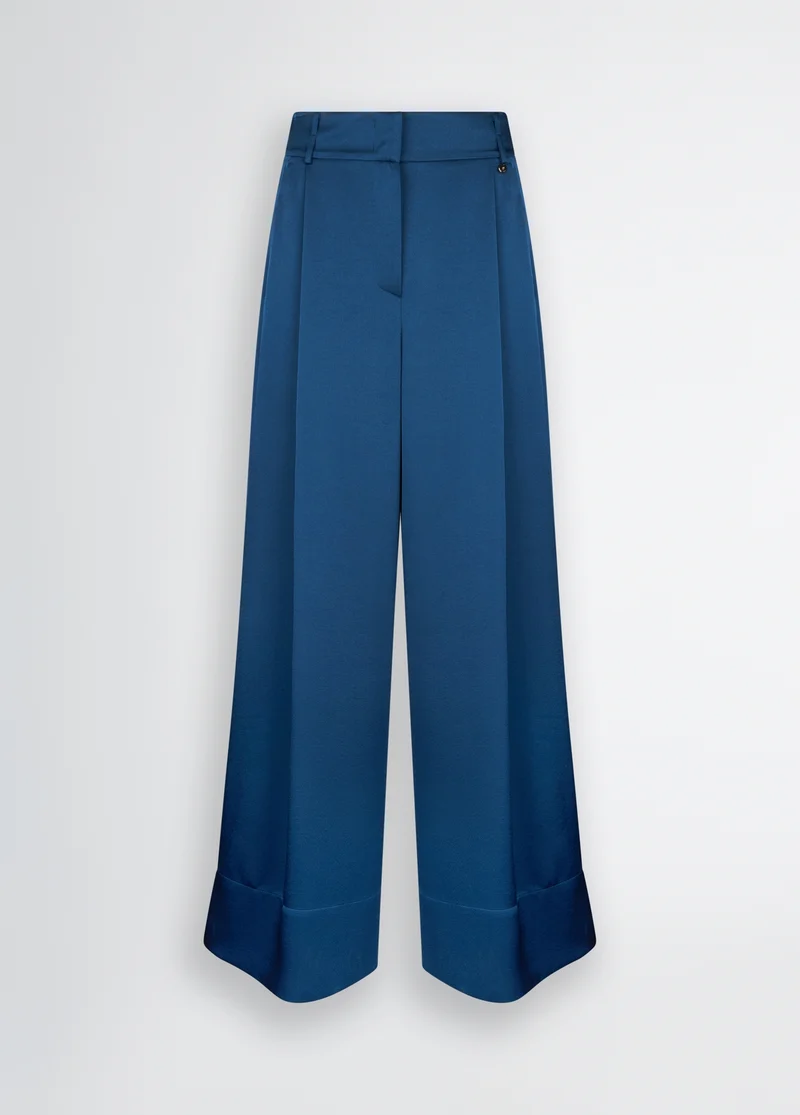 Blue palazzo trousers