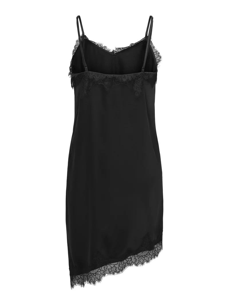 ONLBELLA STRAP SATIN LACE DRESS WVN, Black