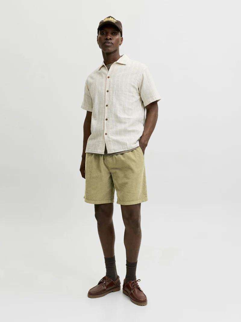 JPSTBILL CORDUROY JOGGER SHORTS REG, Aloe