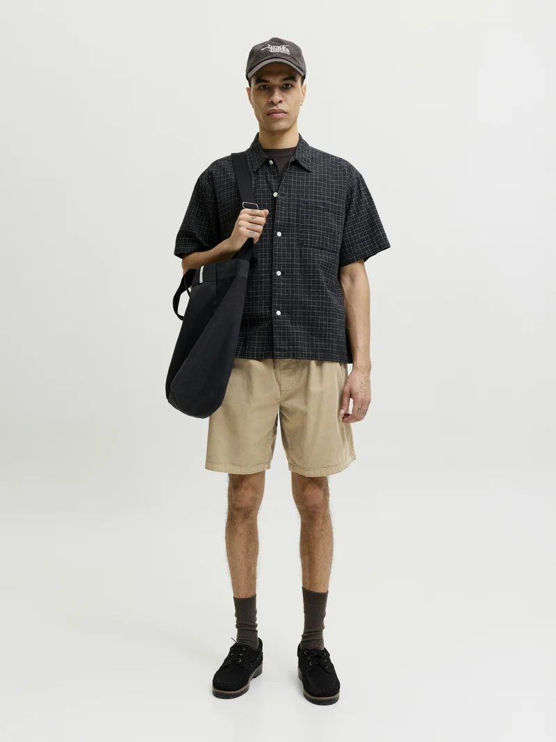 JPSTBILL CORDUROY JOGGER SHORTS REG, Lemon Pepper