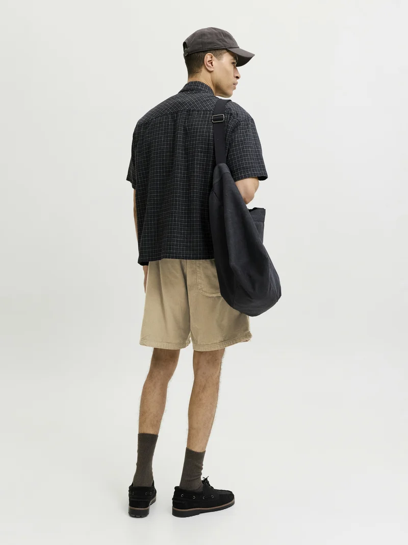 JPSTBILL CORDUROY JOGGER SHORTS REG, Lemon Pepper