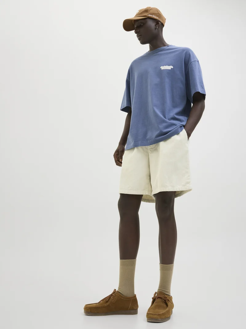 JPSTBILL CORDUROY JOGGER SHORTS REG, Moonbeam